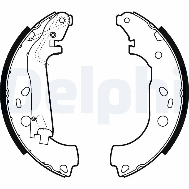 DELPHI LS2014 Brake shoe set