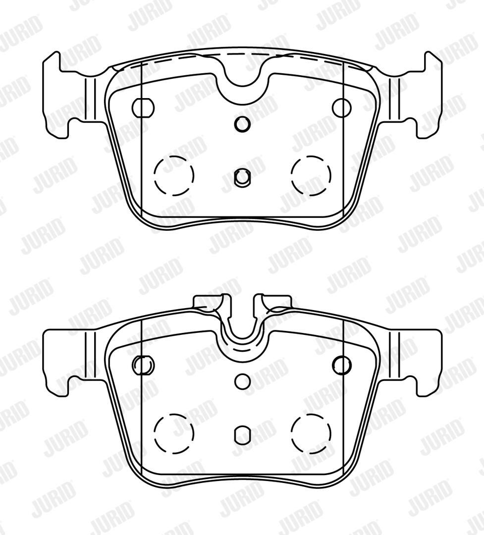 JURID 573772J Brake pad set, disc brake