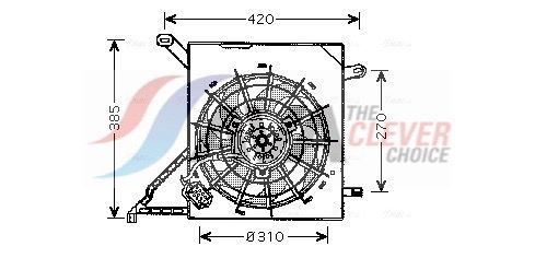 AVA CLEVER CHOICE OL7534 Fan, engine cooling