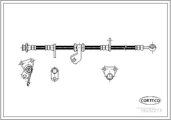 CORTECO 19032273 Brake hose