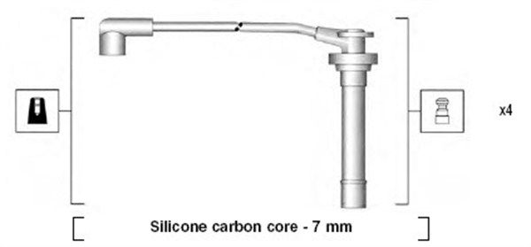 MAGNETI MARELLI 941295130859 Ignition cable kit