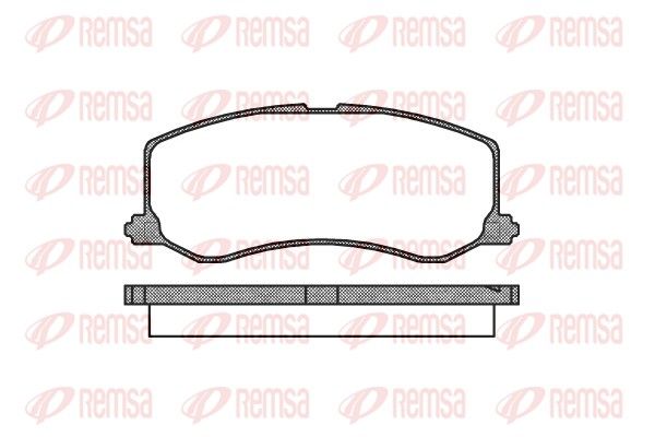REMSA 0410.00 Brake pad set, disc brake