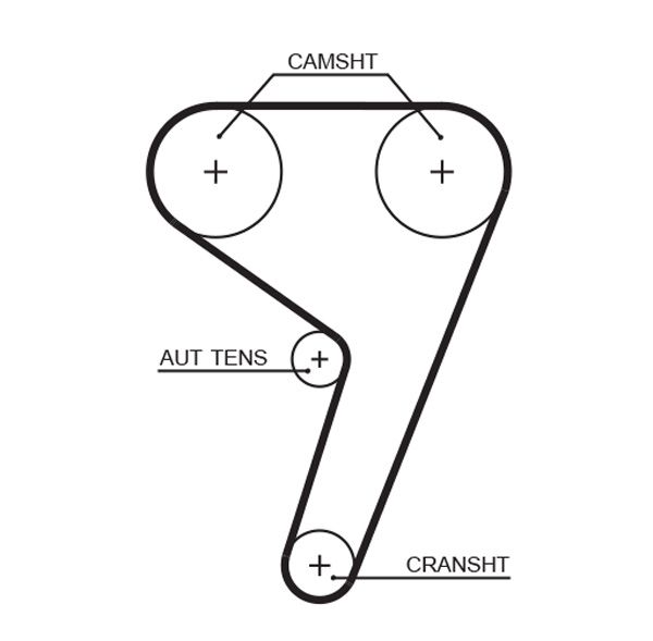 GATES 5433XS Timing belt