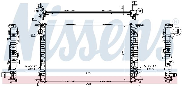 Radiator, engine cooling-4