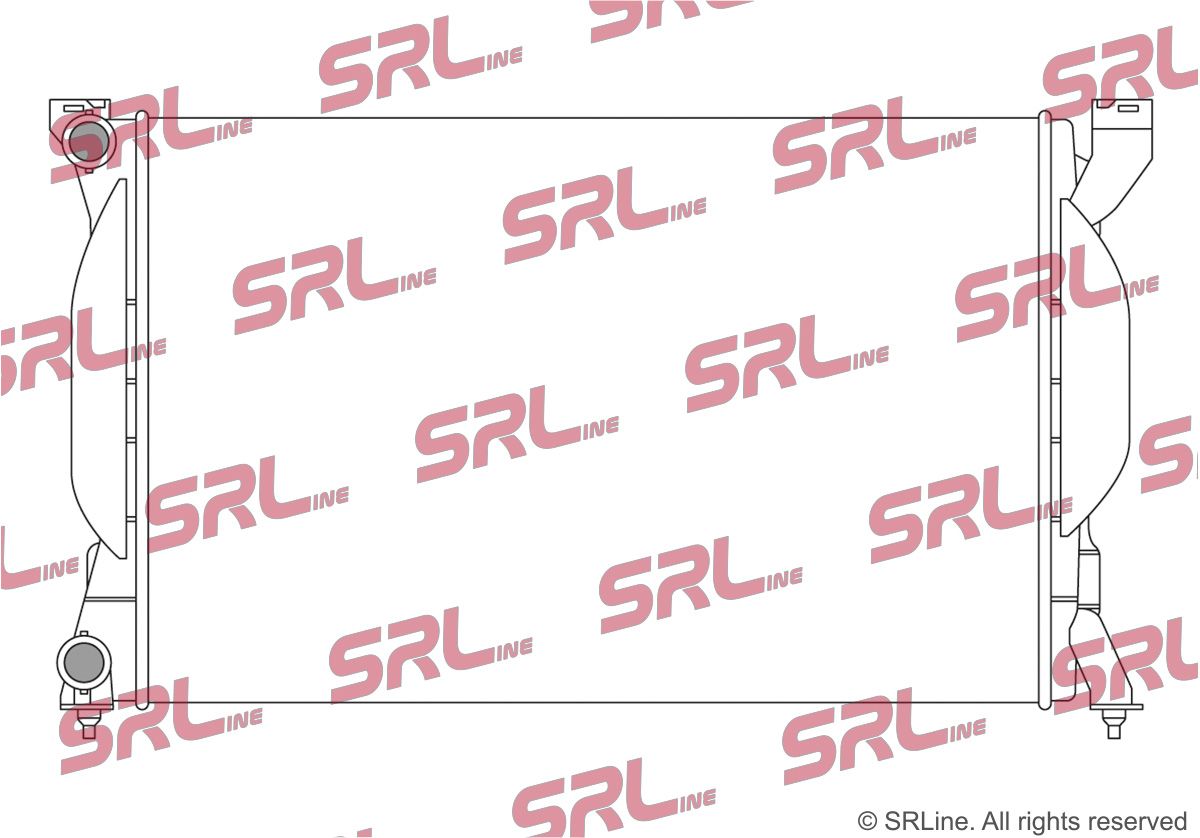 SRLINE 133408-3 Radiator, engine cooling