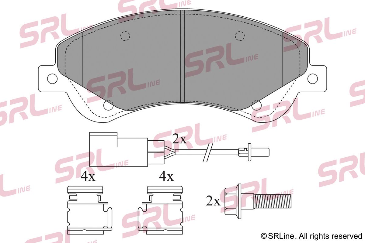 SRLINE S70-0385 Brake pad set, disc brake