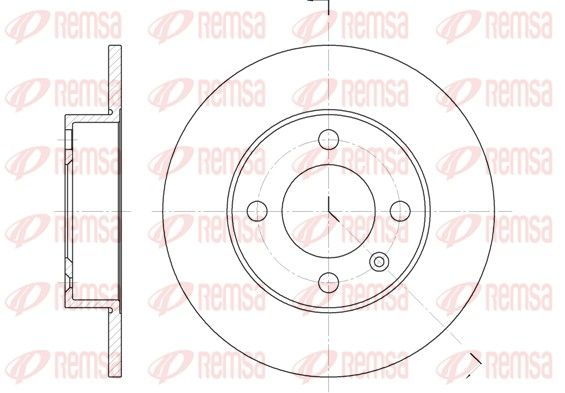 REMSA 6616.00 Brake disc