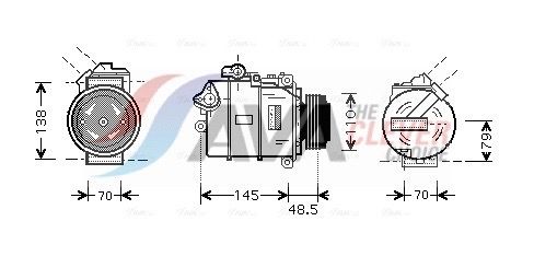 AVA CLEVER CHOICE BWAK309 Compressor, air conditioning