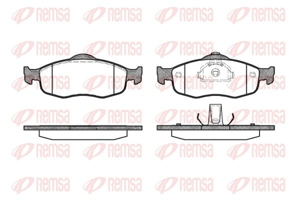 REMSA 0432.00 Brake pad set, disc brake