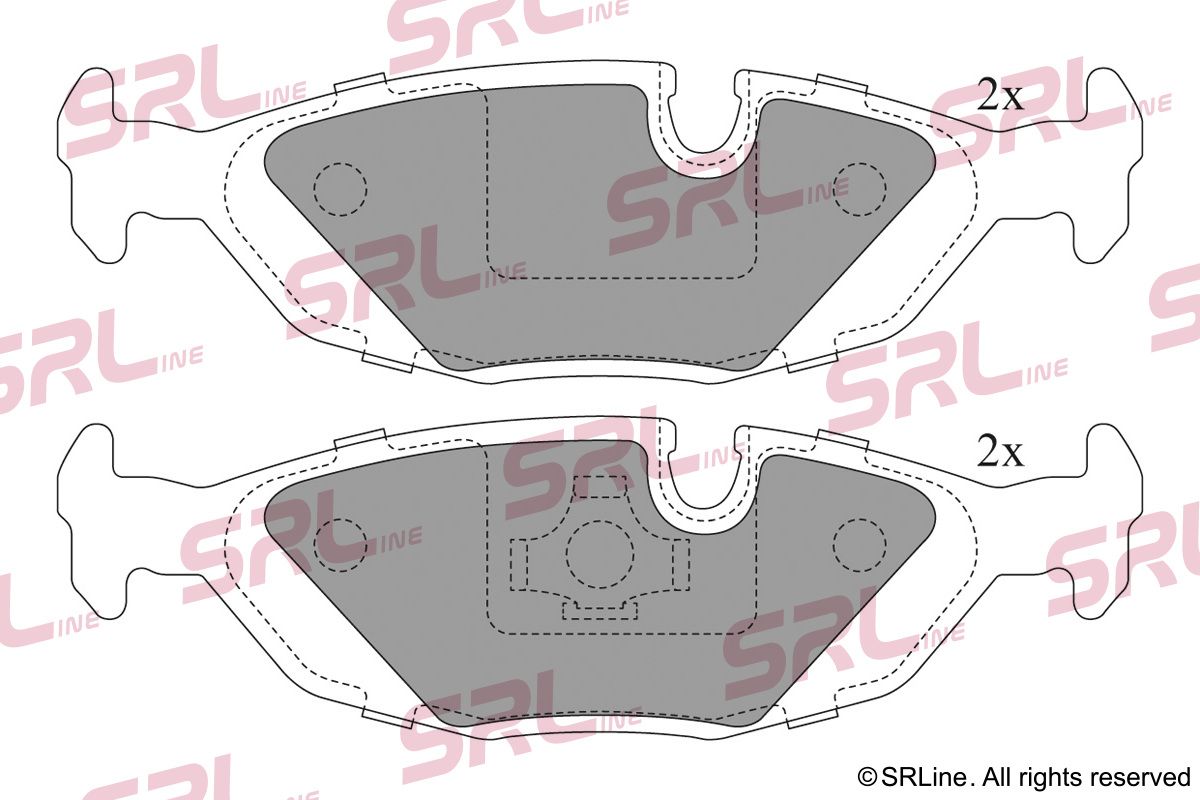 SRLINE S70-1370 Brake pad set, disc brake