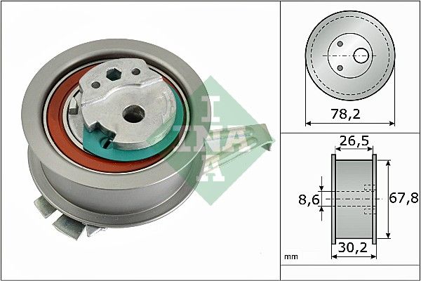 SCHAEFFLER INA 531 0894 10 Tensioner pulley, timing belt