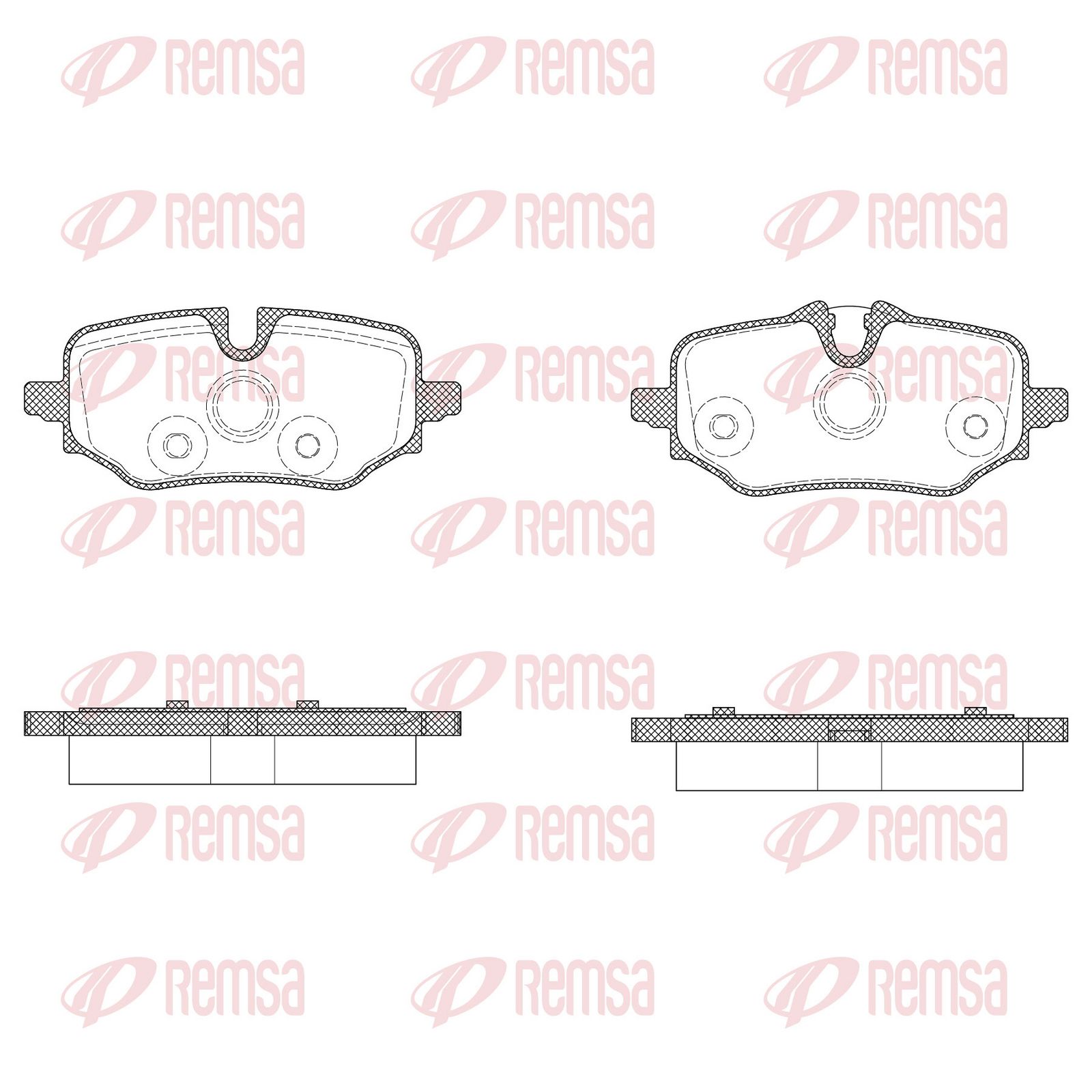 REMSA X2013.00 Brake pad set, disc brake