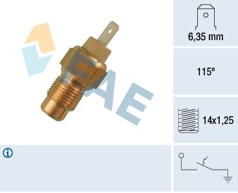 FAE 35200 Temperature switch, coolant warning lamp