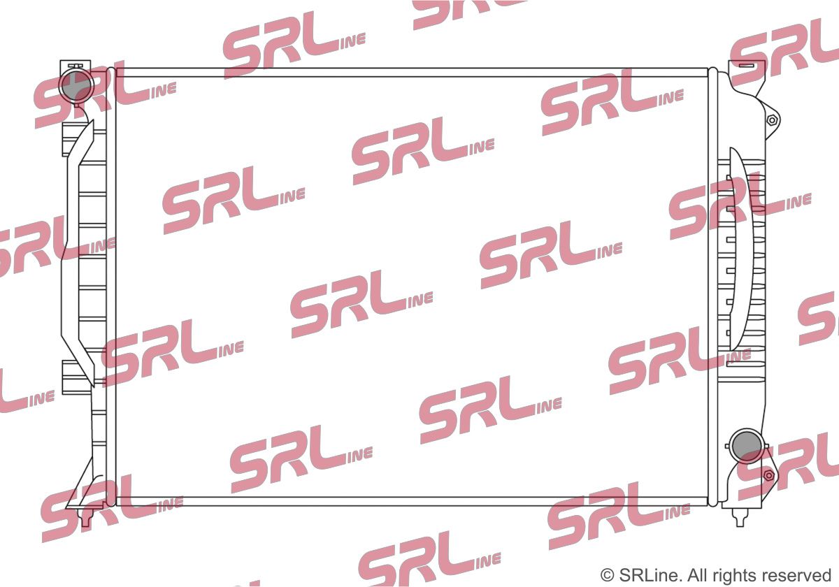 SRLINE 132708-1 Radiator, engine cooling