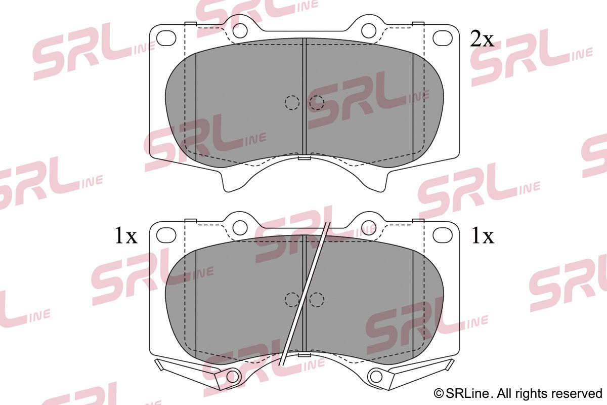 SRLINE S70-0263 Brake pad set, disc brake