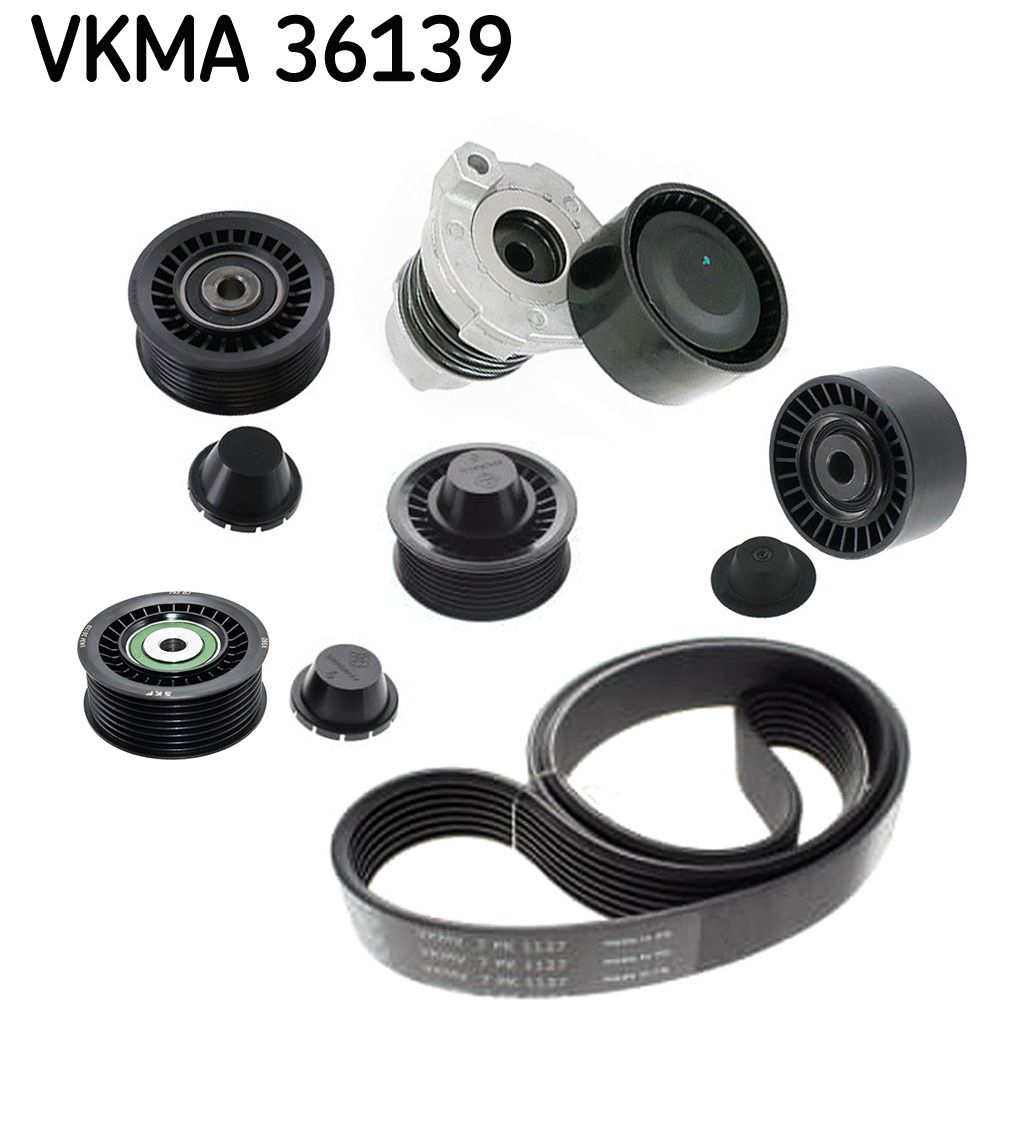 SKF VKMA 36139 V-ribbed belt set
