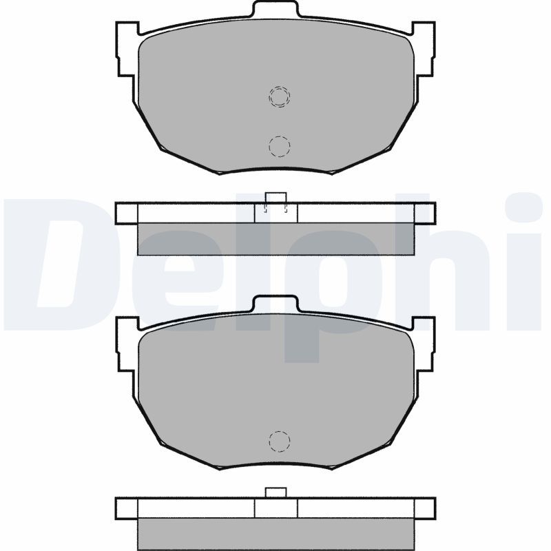 DELPHI LP1072 Brake pad set, disc brake