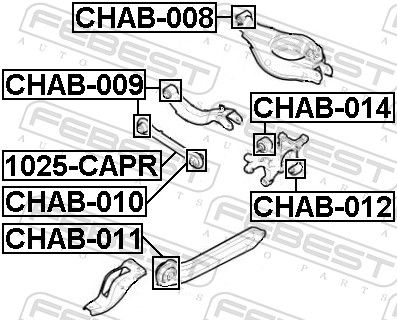 Mounting, control/trailing arm-1