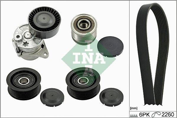 SCHAEFFLER INA 529 0115 22 V-ribbed belt set