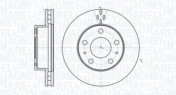 MAGNETI MARELLI 361302040538 Brake disc