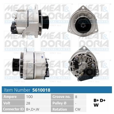 MEAT & DORIA 5610018 Alternator