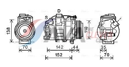 AVA CLEVER CHOICE BWAK423 Compressor, air conditioning