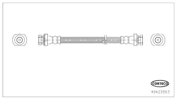 CORTECO 49423863 Brake hose