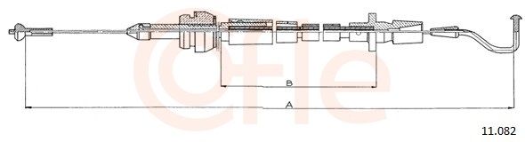 COFLE 11.082 Accelerator cable