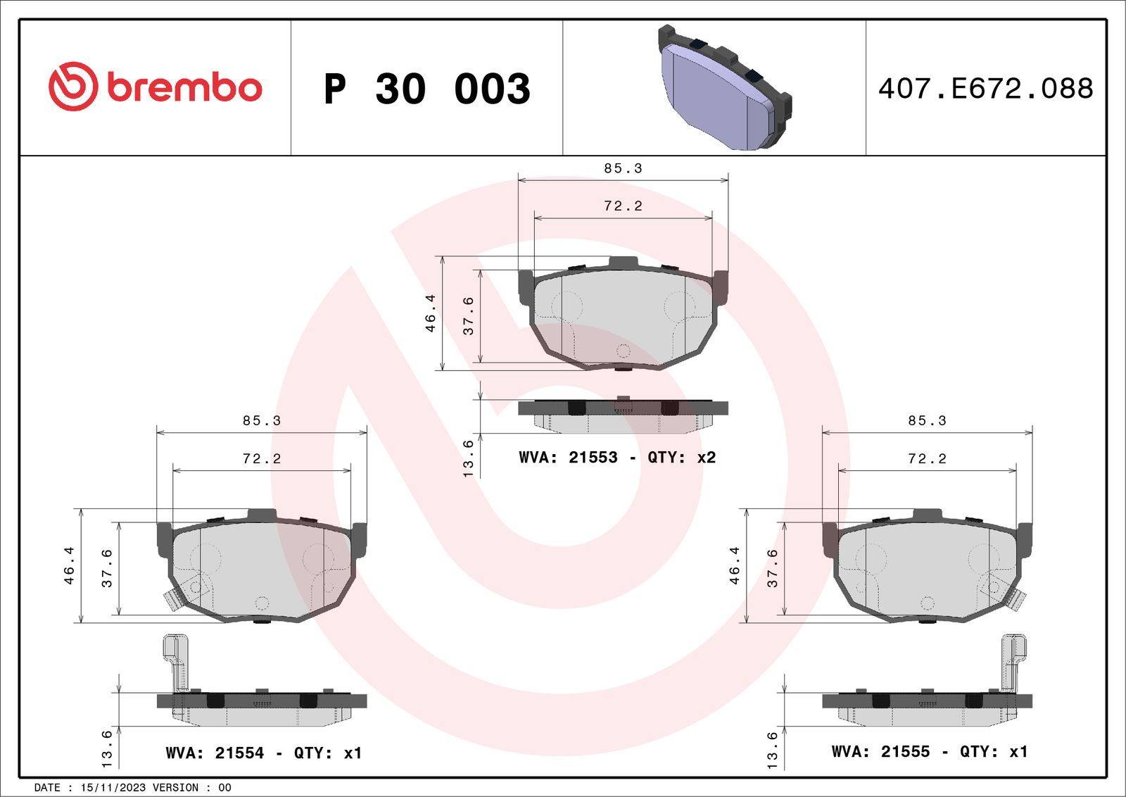 Brake Pad Set, disc brake-1