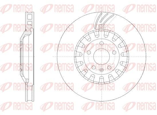 REMSA 62562.10 Brake disc
