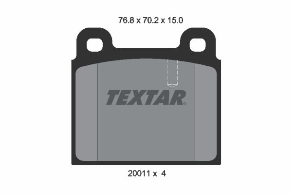 TEXTAR 2001102 Brake pad set, disc brake