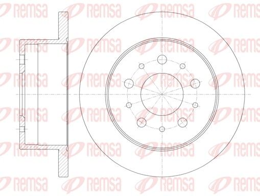 REMSA 61120.00 Brake disc