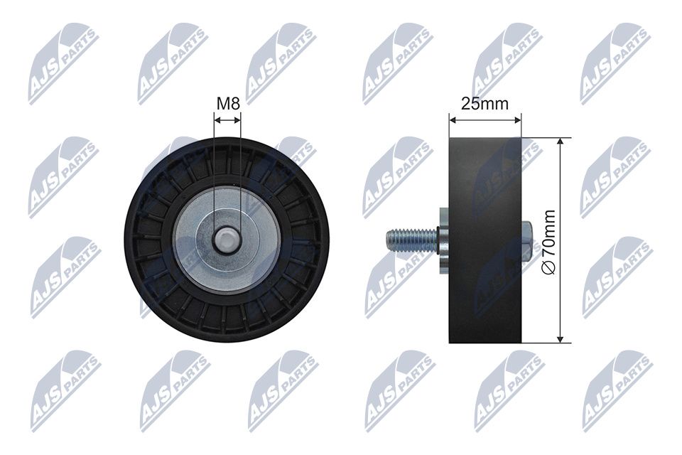 NTY RNK-FR-047 Deflection pulley/guide pulley, v-belt
