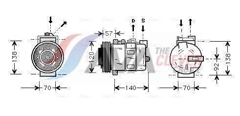 AVA CLEVER CHOICE AUAK056 Compressor, air conditioning
