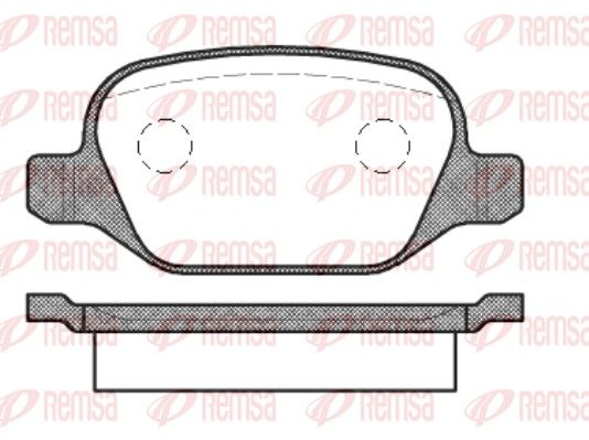 REMSA 0727.10 Brake pad set, disc brake