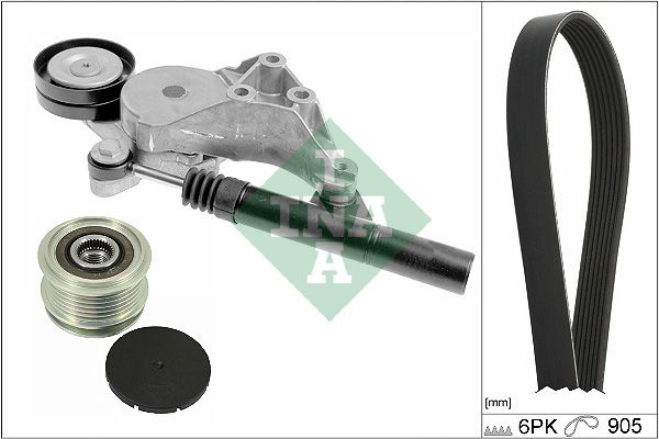 SCHAEFFLER INA 529 0513 20 V formos rumbuotas diržas, komplektas