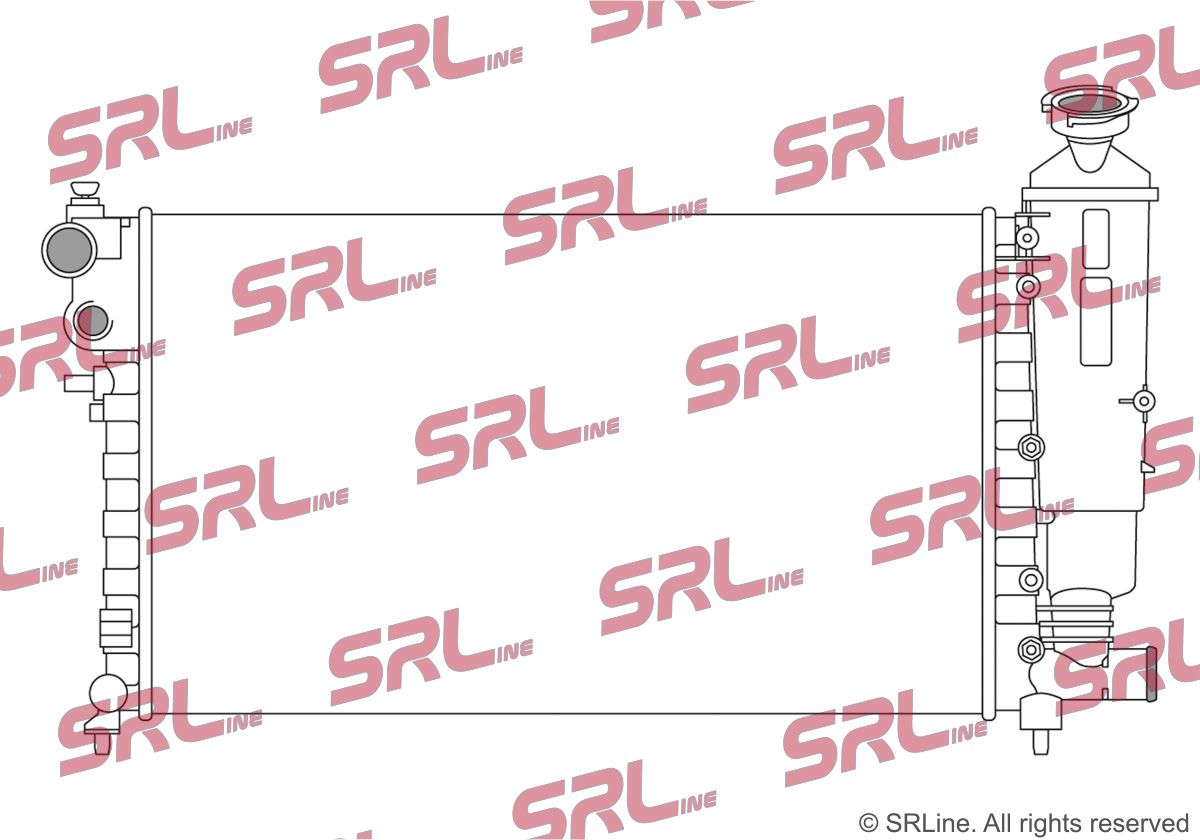 SRLINE 230608A2 Radiator, engine cooling