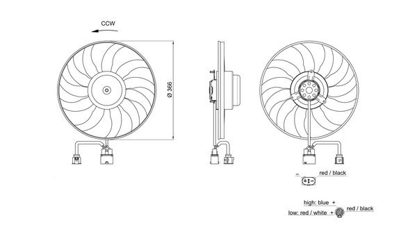 MAHLE CFF 701 000S Fan, engine cooling