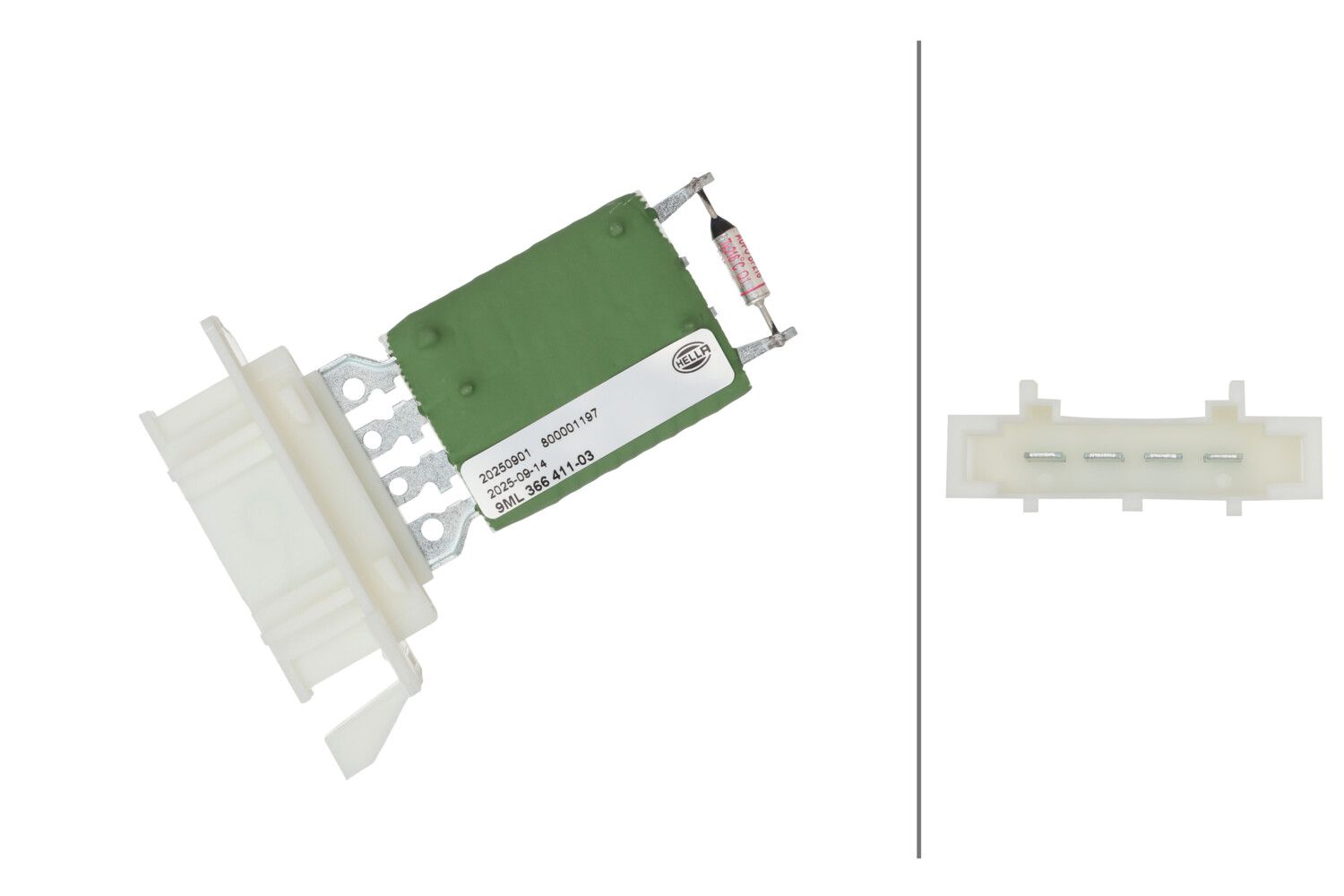 HELLA 9ML 366 411-031 Resistor, interior blower