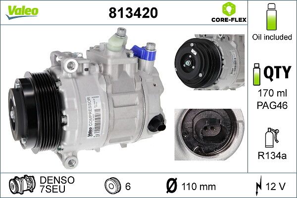 VALEO 813420 Compressor, air conditioning