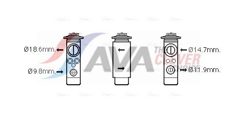 AVA CLEVER CHOICE VO1172 Expansion valve, air conditioning