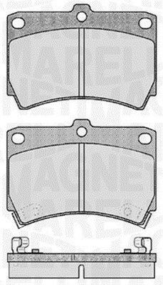 MAGNETI MARELLI 363916060286 Brake pad set, disc brake