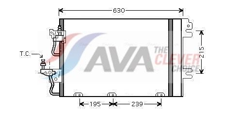 AVA CLEVER CHOICE OL5366D Condenser, air conditioning
