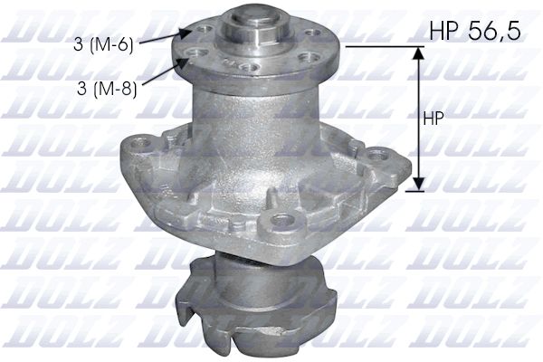 DOLZ S238 Water pump, engine cooling