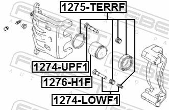 Guide Bolt, brake caliper-1