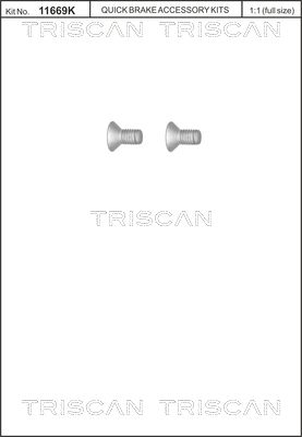 TRISCAN 8105 116010 Screw set, brake disc