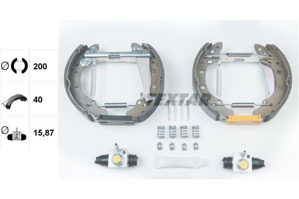 TEXTAR 84044708 Brake shoe set