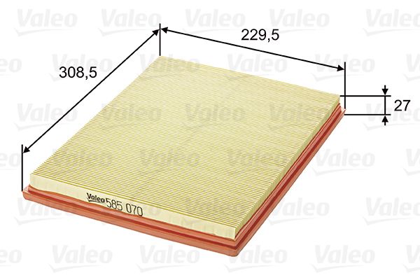 VALEO 585070 Oro filtras