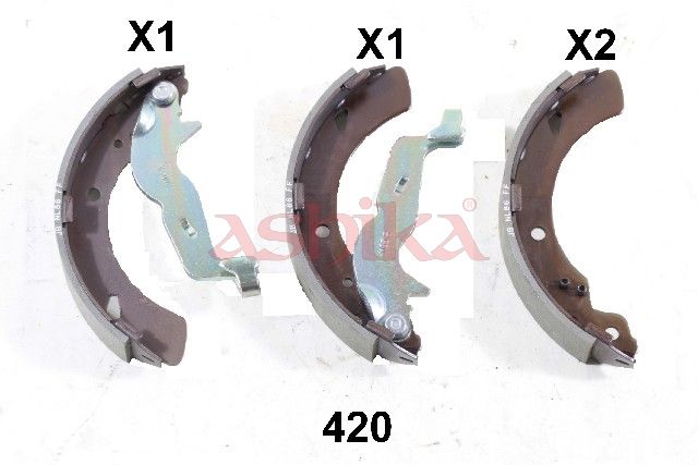 ASHIKA 55-04-420 Brake shoe set