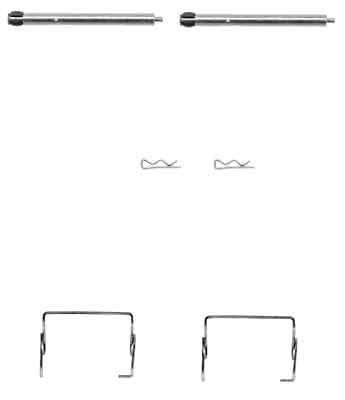 TRW PFK371 Priedų komplektas, diskinių stabdžių trinkelės